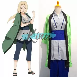 Naruto Shippuden Tsunade default Cosplay Costume Anime Female