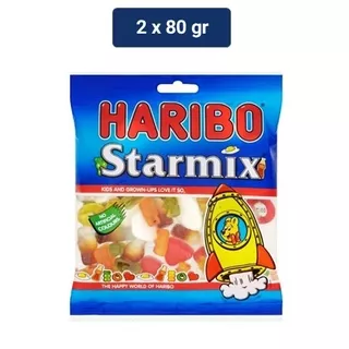 Haribo Starmix Permen Jelly 2 x 80 gr