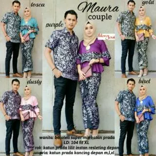 Maura couple / batik couple / batik murah / free ongkir / supplier baju murah