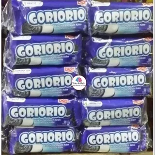 Goriorio Biskuit Renceng (1 renceng isi10 pcs / Goriorio Biskuit Vanila dan Coklat Jajanan Snack Murah