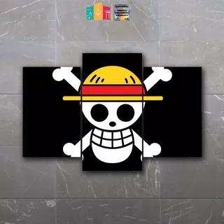 Manta - 3 Pcs Combo ONE PIECE EDITION PIRATE FLAG hiasan pajangan kamar Dinding Wall Decor Dekorasi Kamar