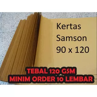 KERTAS SAMSON KRAFT LINER 120 GSM / KERTAS PLANO / KERTAS KADO / KERTAS PACKING