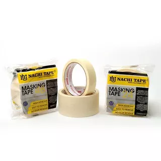 LAKBAN ISOLASI KERTAS NACHI MASKING TAPE 48 MM / 2 INCHI X 20 YARD