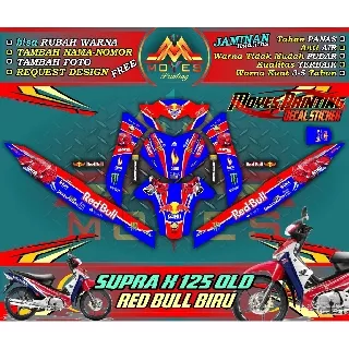 stiker supra x decal stiker motor supra x decal motor supra x 125 old - spec C