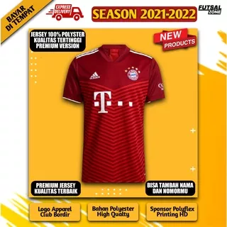 Jersey sepak bola Bayern Munich home 2021 2022 baju kaos bola munchen grade ori thailand olahraga dewasa
