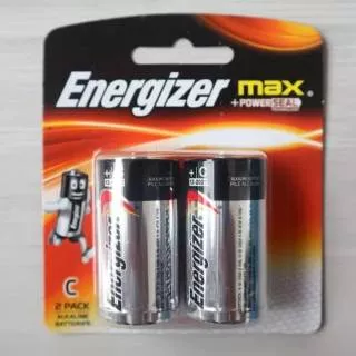 Baterai energizer max tanggung tipe C LR14 1.5V isi 2 pc