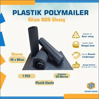 Plastik Packing POLYMAILER 40 x 60 cm 1 PCS HITAM Plastik Bungkus
