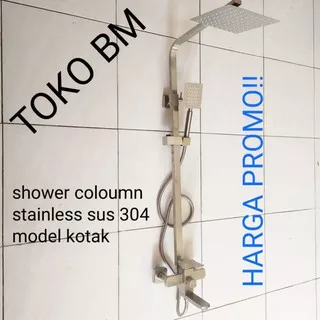 shower tiang coloum panas dingin stainless sus 304/shower coloumn kotak sus 304