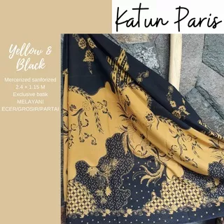 KAIN BATIK KAIN PARIS WARNA KUNING - 01