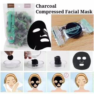 compressed mask paper  tablet / masker kertas /  masker charcoal / masker wajah / DIY masker mask / masker arang