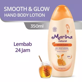 Marina Natural Smooth & Glow Hand and Body Lotion 335 ml