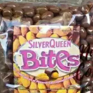Coklat silverqueen bites almond 1kg