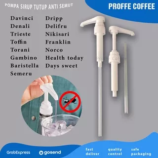 pompa sirup Pump syrup davinci denali trieste toffin dripp marjan Untuk efisiensi kerja Sekali pump 8-10ml