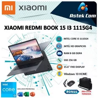 XIAOMI REDMI BOOK 15 I3 1115G4 8GB 256SSD W10 15.6FHD 46WHR GRY