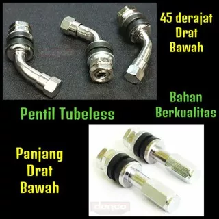 pentil ban tubeless motor besi panjang mobil bengkok 45 derajat cop tutup pentil ban tubles tubeless