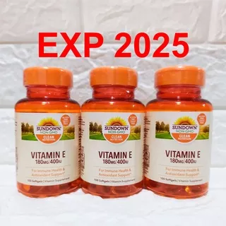 Vitamin E 400iu Sundown Naturals isi 100 softgels Supplement Vitamin E 400 iu Sundown Natural