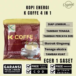 Kopi K link Kopi Greng Kopi Stamina Pria Wanita Tahan Lama K-Coffee 4in1 Extract Ginseng