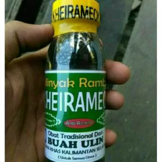 Minyak rambut rontok penghitam rambut minyak uban minyak buah ulin kheirameck herbal kalimantan