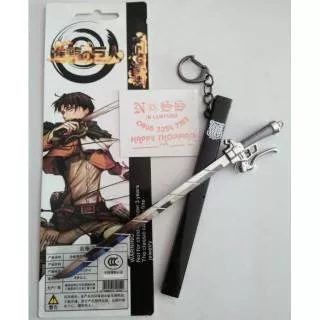 Gantungan Kunci Pedang anime Attack on titan manuver 3d