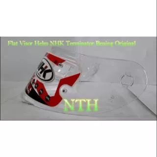 Flat visor Helm NHK Terminator bening original.Bukan Kaca helm LTD