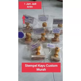 Stempel Kayu Custom/ stempel Runaflek Murah