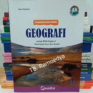 Buku PSM Geografi untuk SMA kelas X Quadra