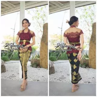 SATU SET KEBAYA BALI MODIFIKASI KEBAYA WISUDA KEBAYA MODERN MURAH