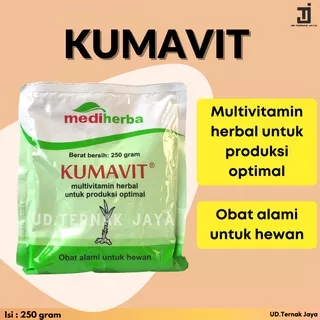 KUMAVIT Kemasan 250 gram Multivitamin Herbal dan Penambah Nafsu Makan untuk Produksi Optimal Hewan