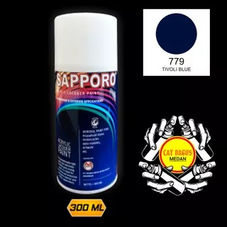 SAPPORO 779 TIVOLI BLUE CAT SEMPROT 300 ML CAT MOTOR AEROSOL PYLOX BIRU TUA PILOKS PILOX PILOK DITON PREMIUM SAPORO SAMURAI SHOGUN MEDAN BINJAI SUMATERA