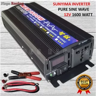 Power Inverter Pure Sine Wave Dc To Ac 12v 220v 1600 Watt Sunyima