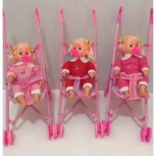 mainan anak boneka stroller boneka anak stroller mainan kereta dorong boneka bayi