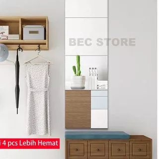 [READY JKT] [IKEA] Cermin DROMMARE Acrylic Plastic Stiker Tempel Wallpaper Kaca Kamar Mandi / Tidur 