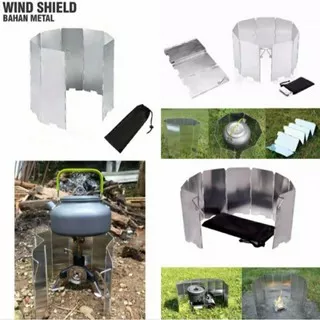 Penahan angin windshield Wind Shield Kompor Camping Aluminium Ultralight - Pelindung Angin Kompor