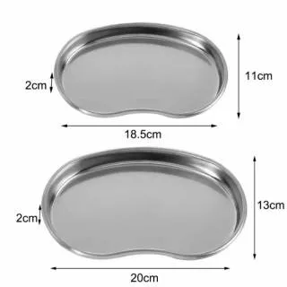 A5.3 - Dental nampan baki nierbeken kidney tray stainless steel