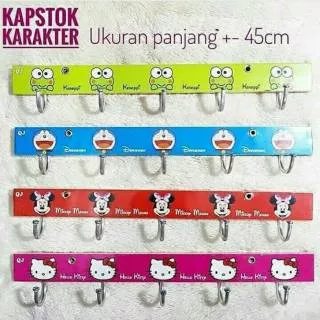 250gr# kapstok karakter / gantungan baju doraemon / gantungan baju keroppi / capstok hanger baju