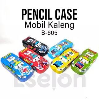 Kotak pensil kaleng mobil BESAR / kotak pensil kaleng karakter / kotak pensil mobil BESAR B605