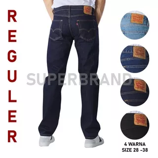 Celana Jeans Pria Levis 505 Reguler Fit - Celana Levis Model Standar Ukuran 28-38 Celana Jeans Pria Panjang