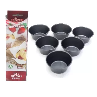  Royal Ami Cetakan Kue Muffin Cupcake Anti Lengket Non Stick Cup Series Texas Muffin Set