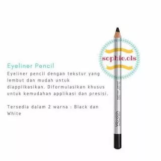 Wardah Eyeliner Pencil Hitam & Putih
