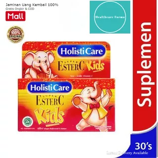 Holisticare  Ester C Kids 30`s / Ester C Kids holisticare 30 tablet vitamin C aman untuk lambung