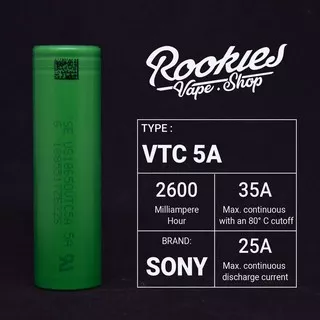 Authentic Sony VTC5A Battery Vape VTC 5A 18650 Original Mecha Mechanical mod Baterai BT006