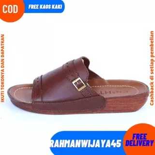 SANDAL KULIT PRIA INDIAN|| SANDAL CASUAL SLIDE SLIP ON COWOK INDIAN MURAH KULIT ASLI CASUAL SLOP