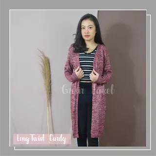 LONG TWIST CARDY - Long Cardi Twist - Long Twis  Catdi - kardigan rajut - kardigan murah - outer wanita - Long Cardy Rajut - Cardi Twist - Long Cardigan Twist