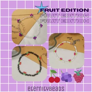 Fruit Beads Bracelet | Gelang Manik Korea Cherry Berry Grape