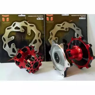 tromol set CRF 150 double bearing model belimbing /tromol seat crf 150 supermoto model 36H plus dish