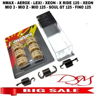 PAKET LOLER ROLER ROLLER KAWAHARA RACING+PER GANDA NMAX AEROX LEXI XEON MIO 125 M3 MIO Z XEON GT 125