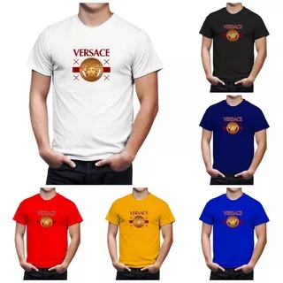 Kaos T-shirt/ Kaos Oblong Pria Distro Printing Premium/Atasan/Baju Kasual/Baju Lengan Pendek/VERSACE