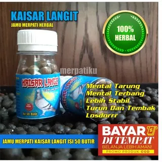 JAMU MERPATI KOLONG DAN BALAP / JAMU MERPATI KOLONG / JAMU MERPATI BALAP / KAISAR LANGIT 50 BUTIR