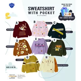 SWEATER ANAK LITTLEARKS WITH POCKET SERIES
