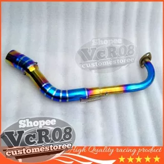 Pipa leher knalpot nmax - header leheran knalpot motor racing yamaha nmax 155 semi stenlis